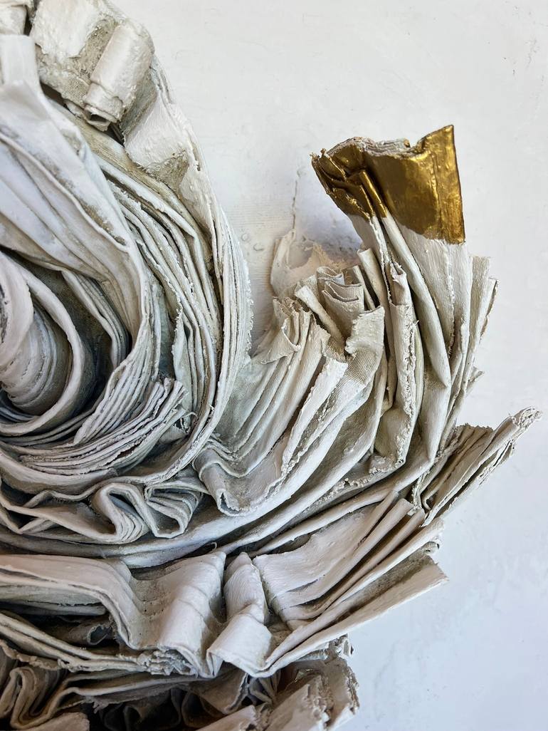 Original 3d Sculpture Abstract Mixed Media by Elena Rousseau