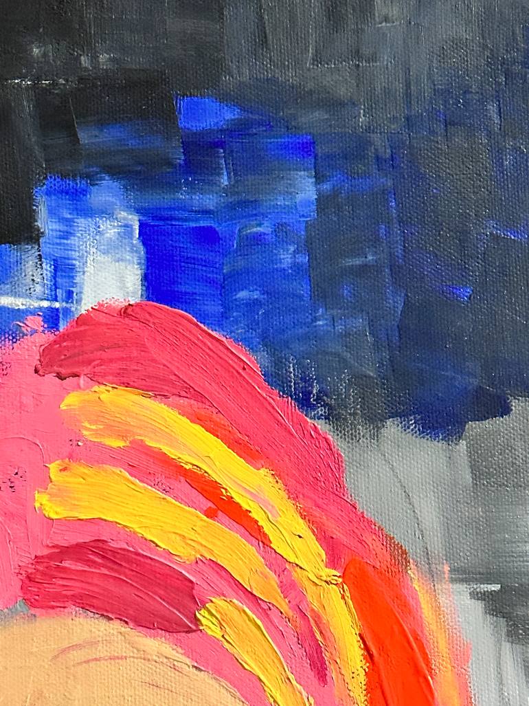Original Abstract People Painting by Arna Jan