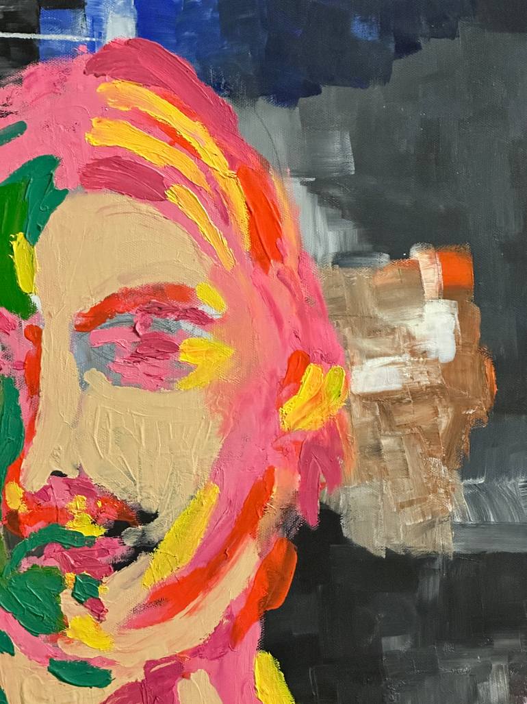 Original Abstract People Painting by Arna Jan