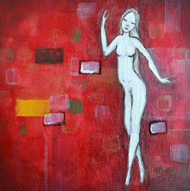 Original Abstract Expressionism Nude Paintings by Melle Tess