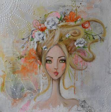 Original Portraiture Women Paintings by Melle Tess