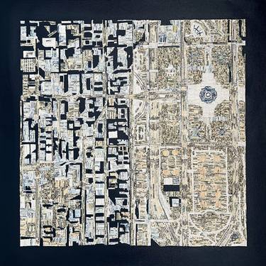 Original Conceptual Abstract Mixed Media by Doina Iacob
