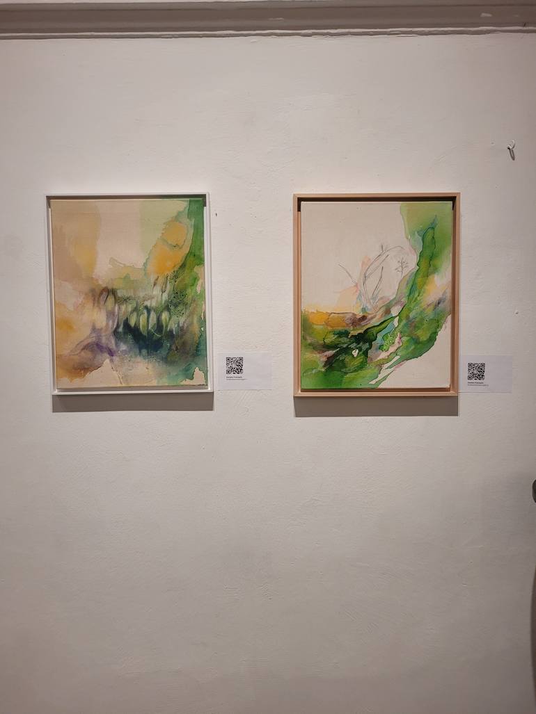 Original Abstract Landscape Painting by Daniela Prokopetz