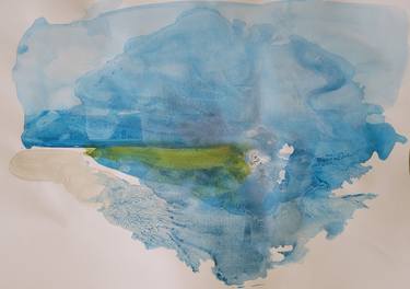 Original Abstract Seascape Painting by Daniela Prokopetz