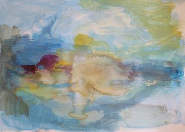 Original Abstract Seascape Painting by Daniela Prokopetz