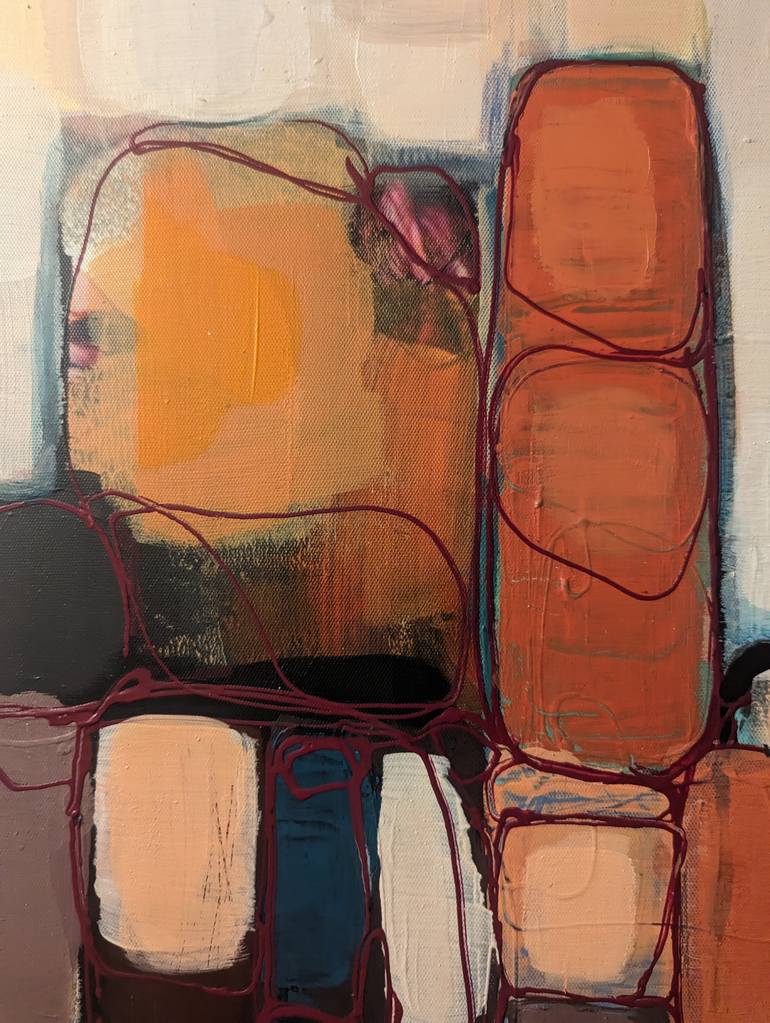 Original Abstract Expressionism Abstract Painting by Pia Jarvinen