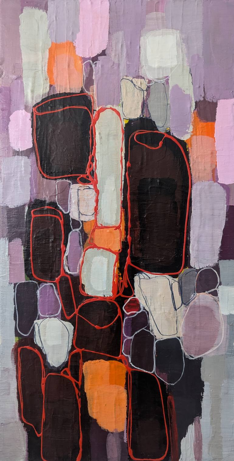 Original Abstract Expressionism Abstract Painting by Pia Jarvinen