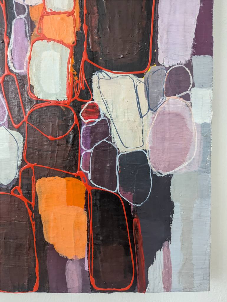 Original Abstract Expressionism Abstract Painting by Pia Jarvinen
