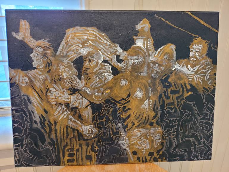 Original Expressionism Religion Painting by William Gibbs