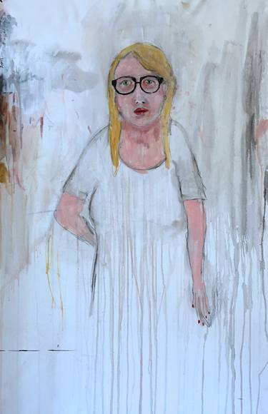 Woman with big glasses (from the series "Menschen") thumb