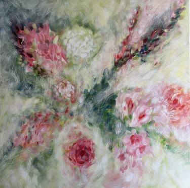 Original Abstract Expressionism Floral Paintings by Kymia Kazemi