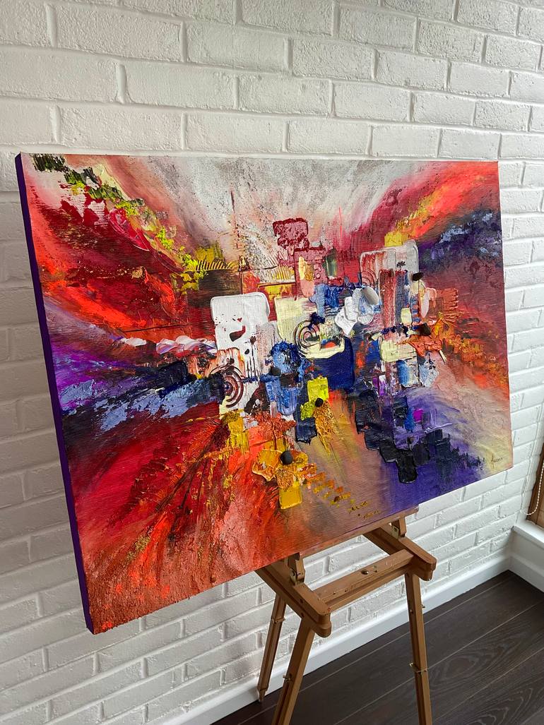 Original Contemporary Abstract Painting by Sandrine Maccorin