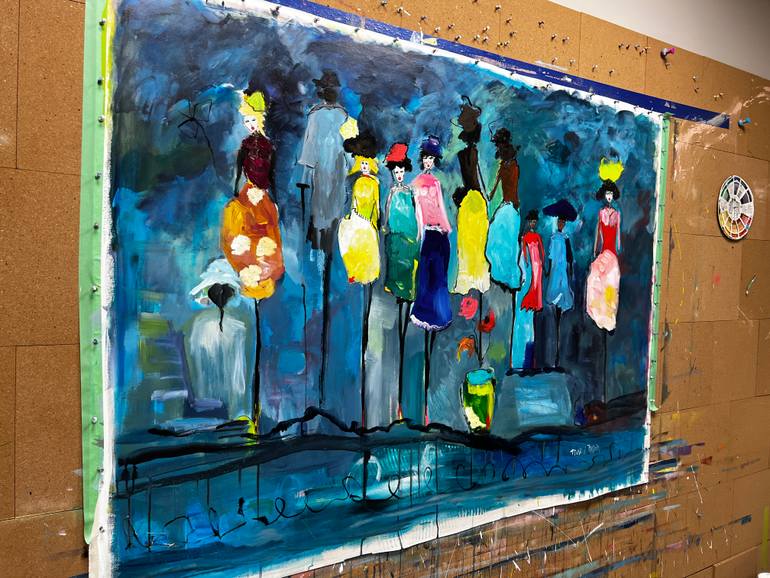 Original Abstract Expressionism Abstract Painting by Marie Manon