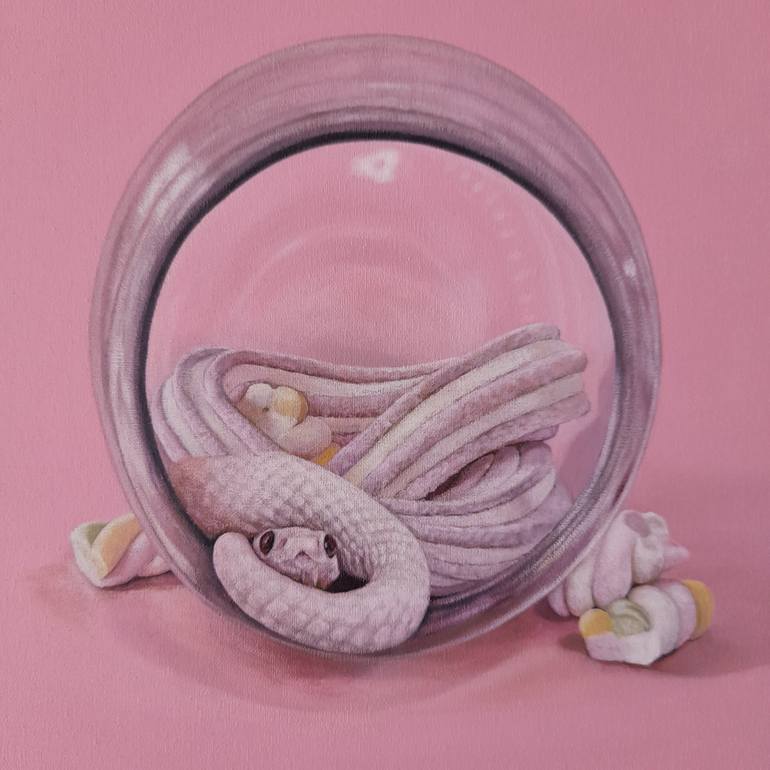 Original Surrealism Animal Painting by Claudia Daminato