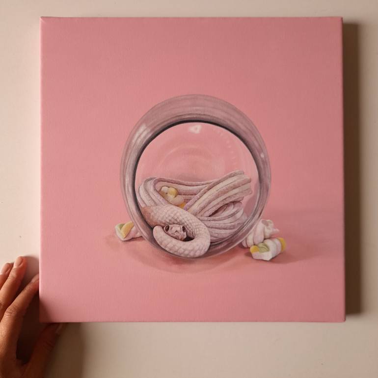 Original Surrealism Animal Painting by Claudia Daminato