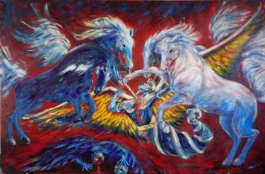 Original Expressionism Fantasy Paintings by amato fineart