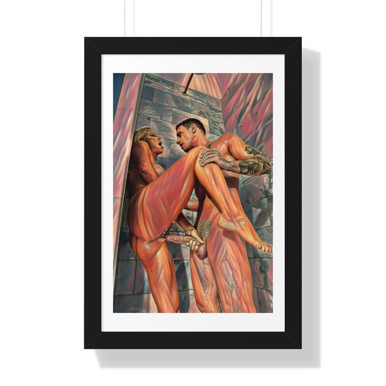 Original Abstract Expressionism Erotic Digital by Aidan Kajuna