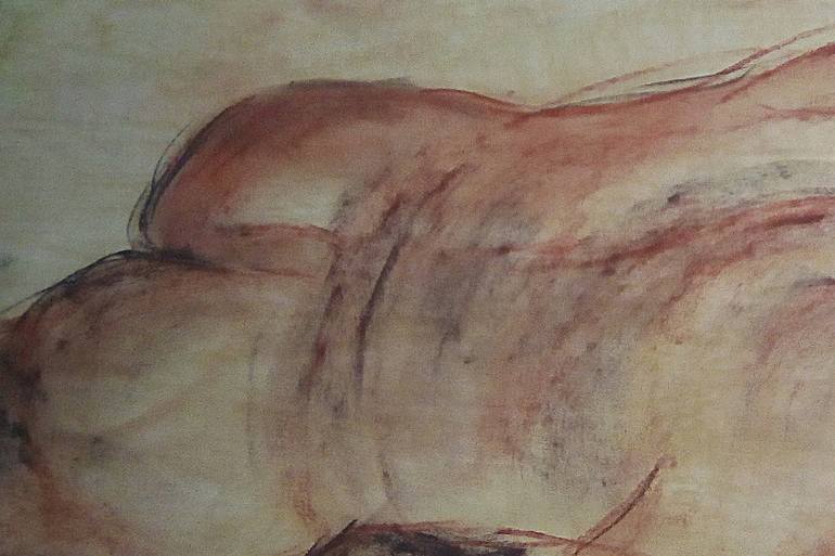 Original Abstract Men Drawing by Susanna Grandicelli