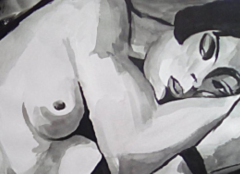 Original Figurative Nude Painting by Susanna Grandicelli