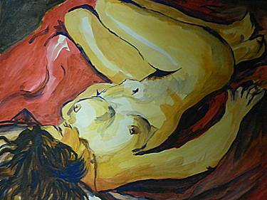 Original Illustration Nude Paintings by Susanna Grandicelli