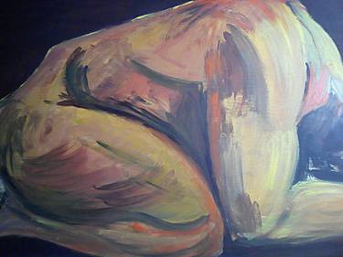 Original Abstract Nude Paintings by Susanna Grandicelli