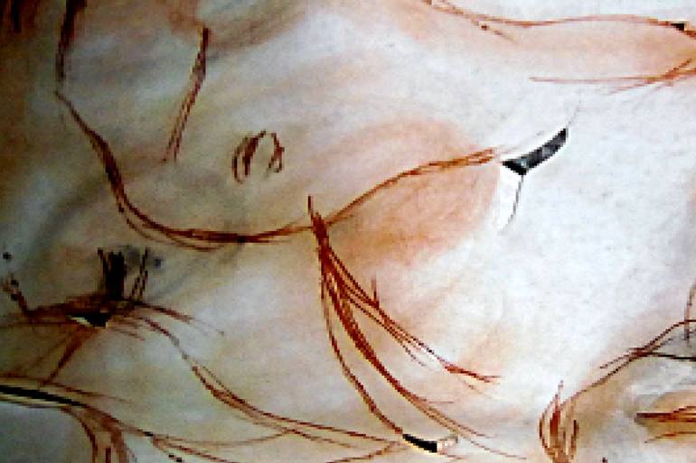 Original Abstract Nude Printmaking by Susanna Grandicelli