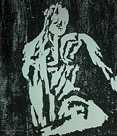 Serigrafia di nudo maschile incisione thumb