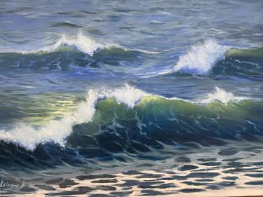 Original Realism Beach Paintings by Kateryna Boykov