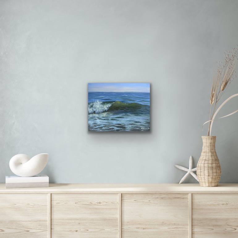 Original Photorealism Seascape Painting by Kateryna Boykov