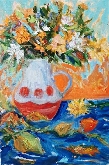 Print of Abstract Expressionism Still Life Paintings by Hanna Shrub