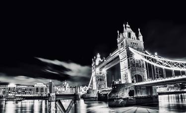 Tower Bridge and the Thames, After Dark #2. London, England. 2022 thumb