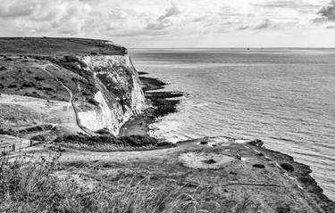 White Cliffs and the English Channel. Dover, England. 2022 thumb