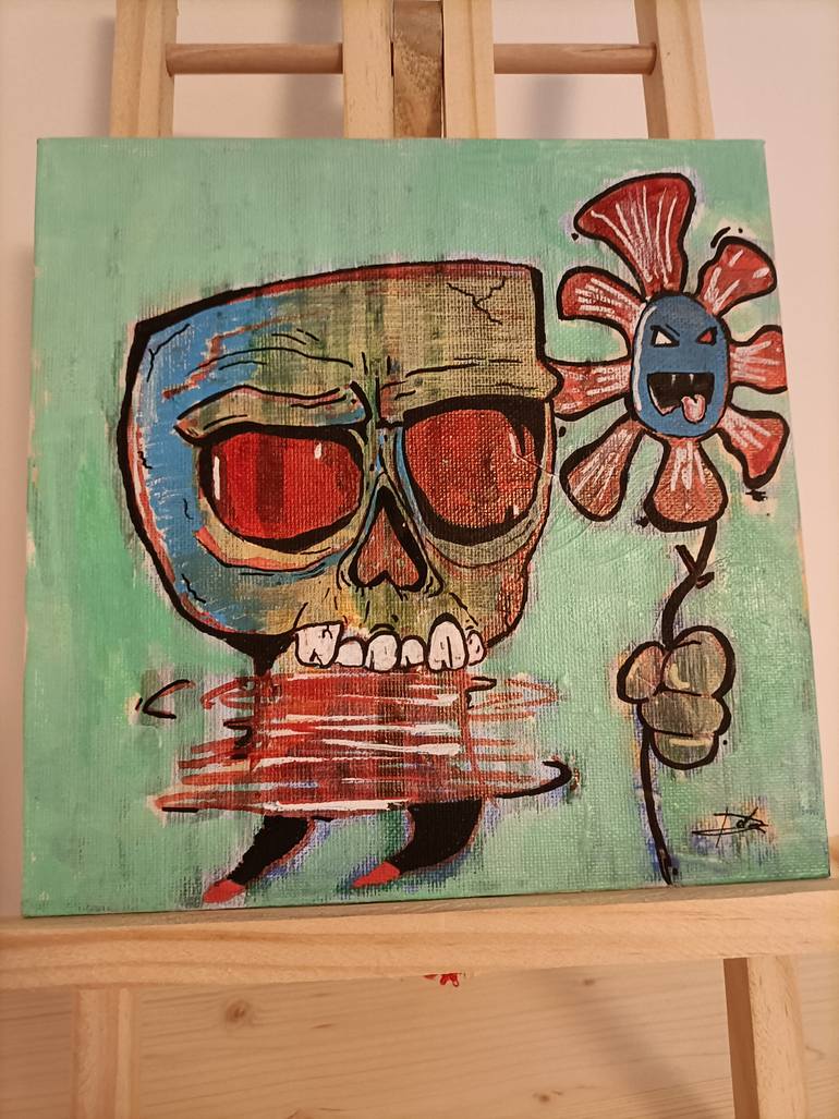 Original Street Art Fantasy Painting by Edoardo Calcatelli