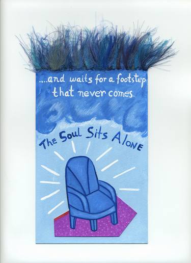 Original Fine Art Language Collage by Marcia G Yerman