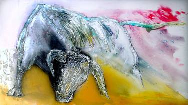 Original Expressionism Animal Paintings by Safet Spahiu