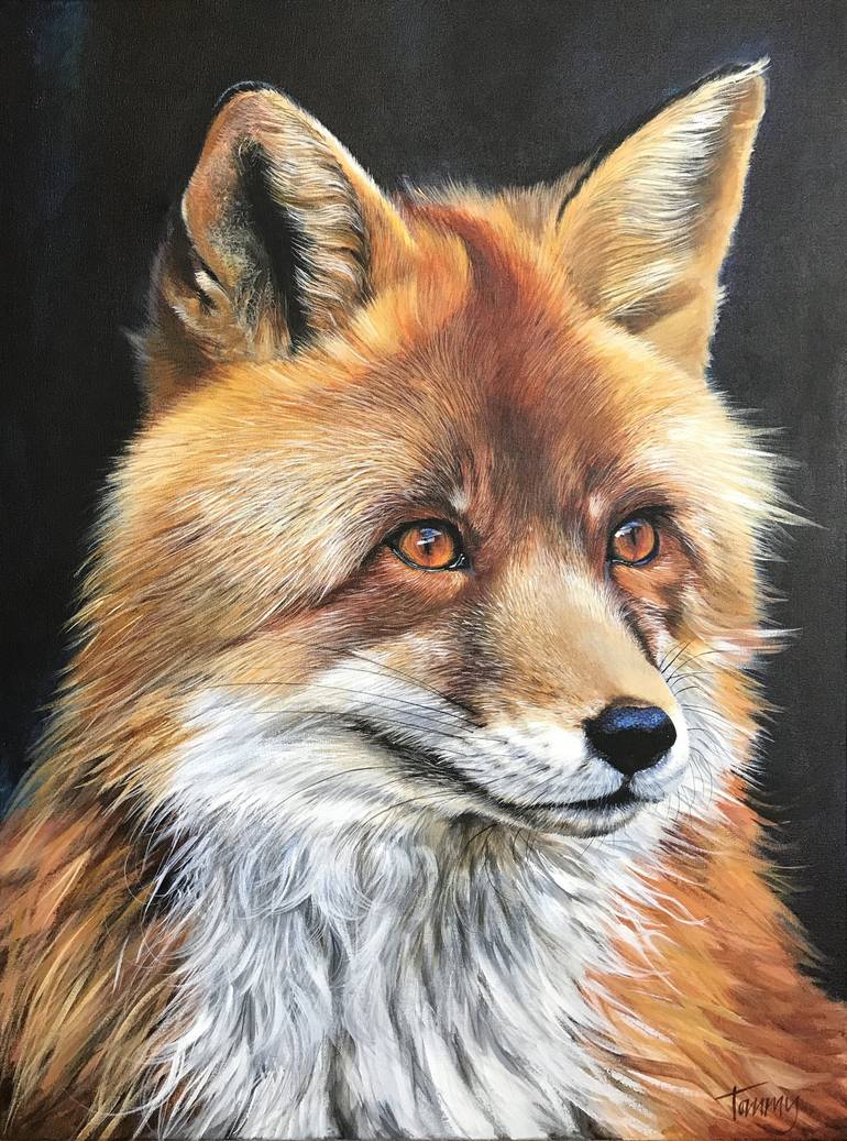 The Fantastic Mr Fox Painting by Andrea Stewart | Saatchi Art