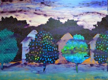 Original Figurative Landscape Mixed Media by Mary Barton-Lech