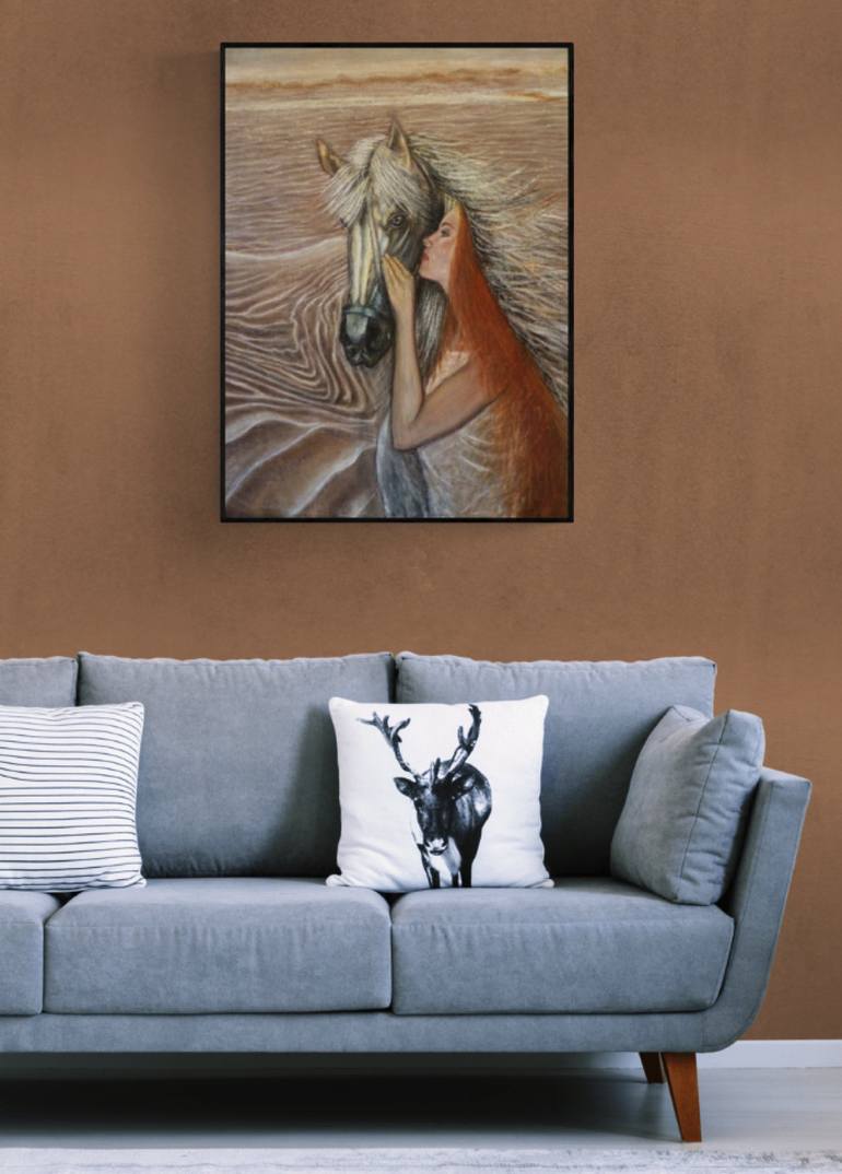 Original Horse Painting by Andrea Barthelemy