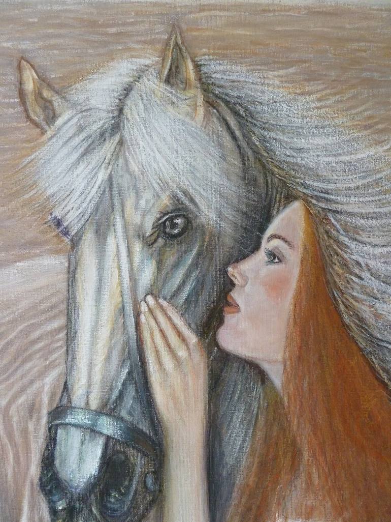 Original Horse Painting by Andrea Barthelemy