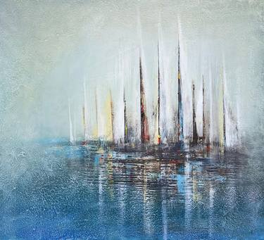 Original Impressionism Seascape Mixed Media by Uliana Saiapina