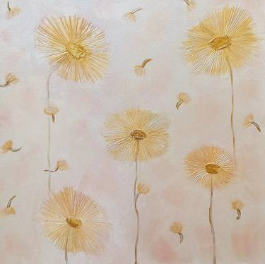 Original Minimalism Botanic Mixed Media by Uliana Saiapina