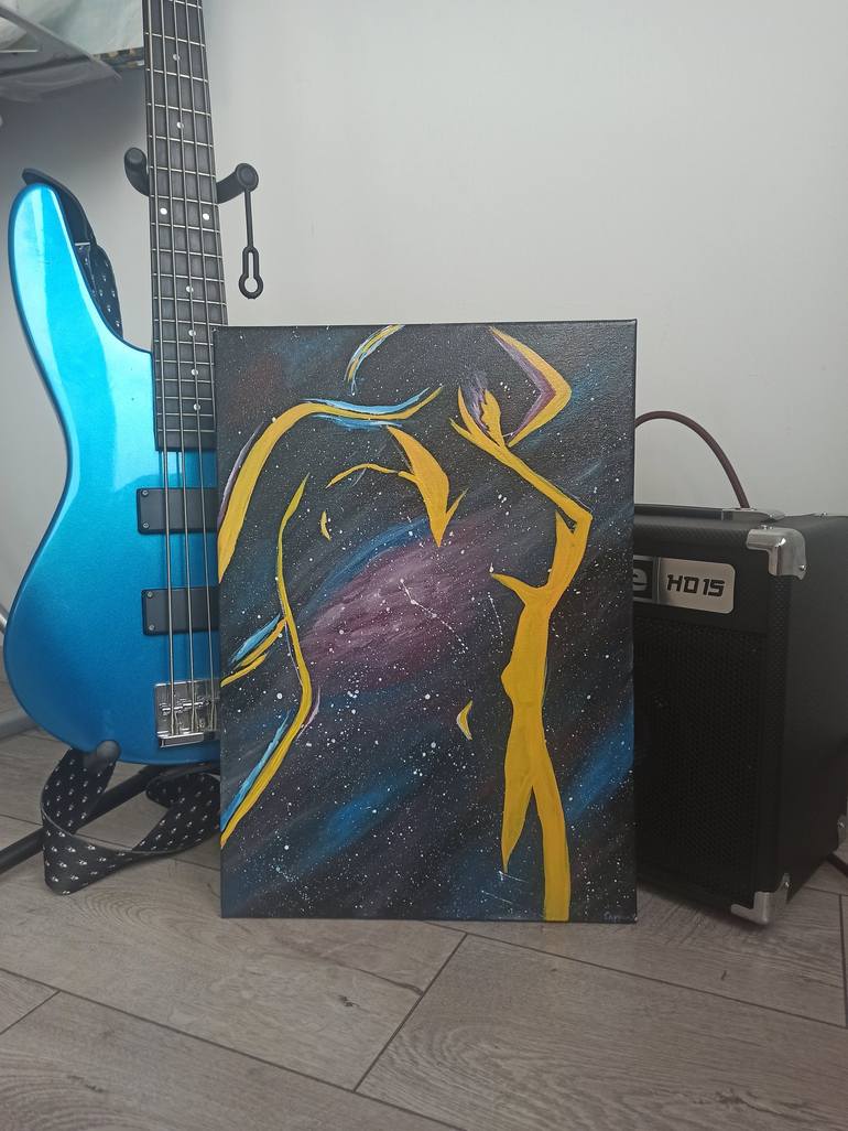 Original Outer Space Painting by Uliana Saiapina