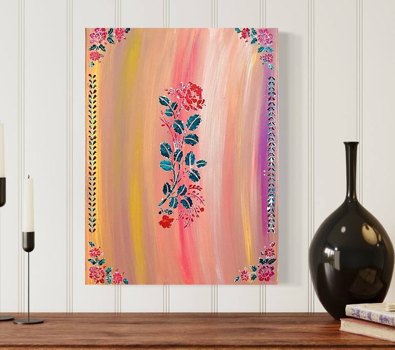 Original Fine Art Floral Painting by Shubneet Chetty