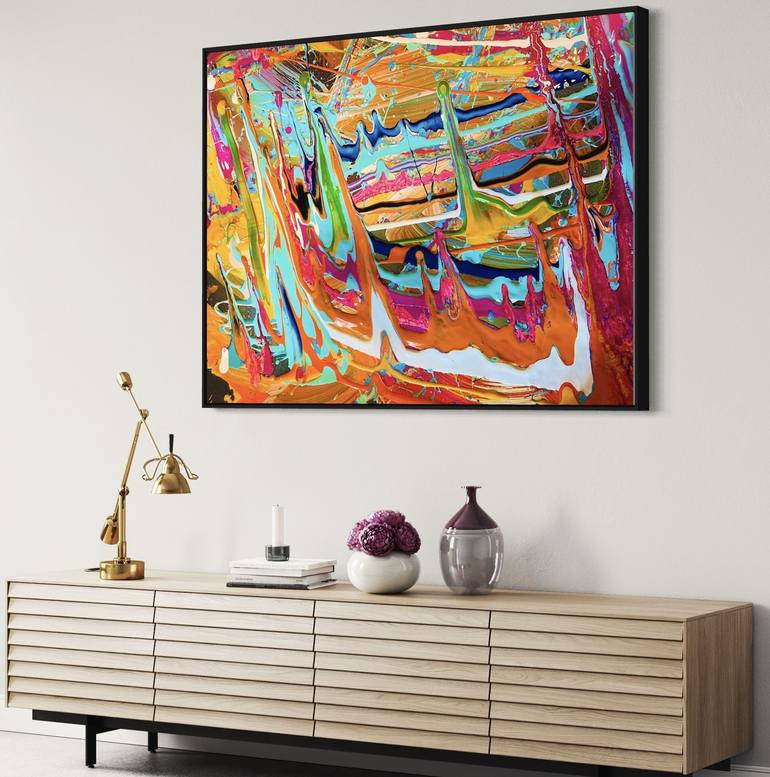 Original Abstract Expressionism Abstract Painting by Shubneet Chetty