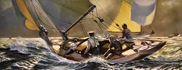 Sailing racing boat thumb