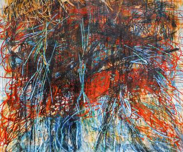 Original Abstract Expressionism Landscape Mixed Media by John Berrick