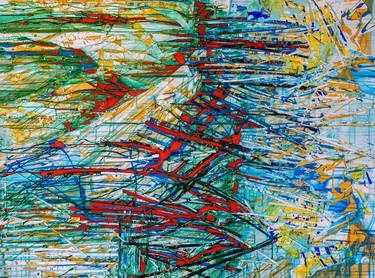 Original Abstract Expressionism Landscape Mixed Media by John Berrick