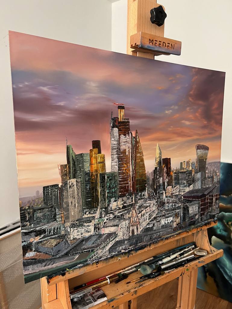 Original Cities Painting by SIMONA NEDEVA