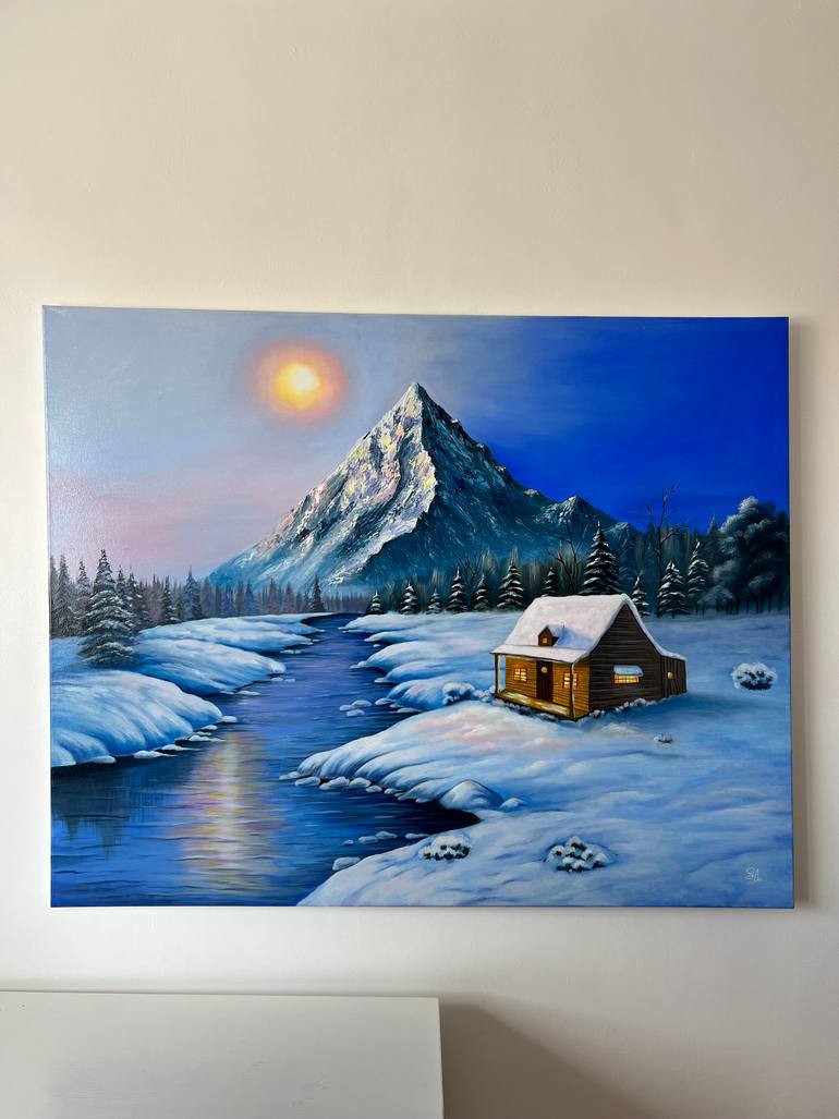 Original Expressionism Landscape Painting by Simona Nedeva