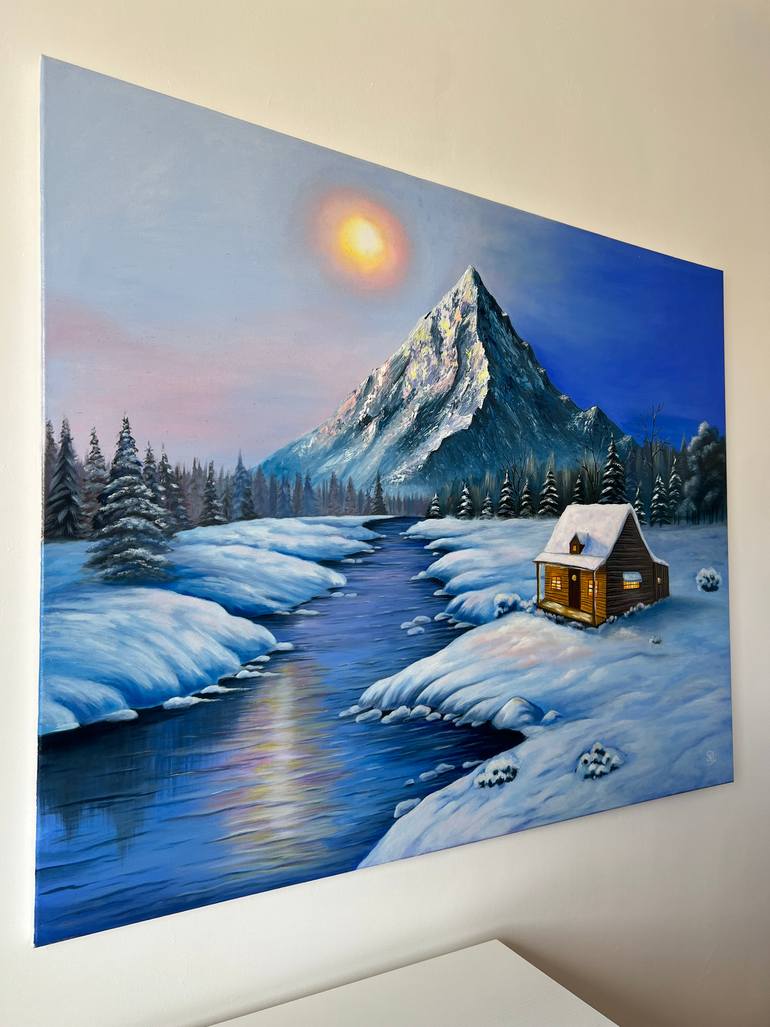 Original Expressionism Landscape Painting by Simona Nedeva